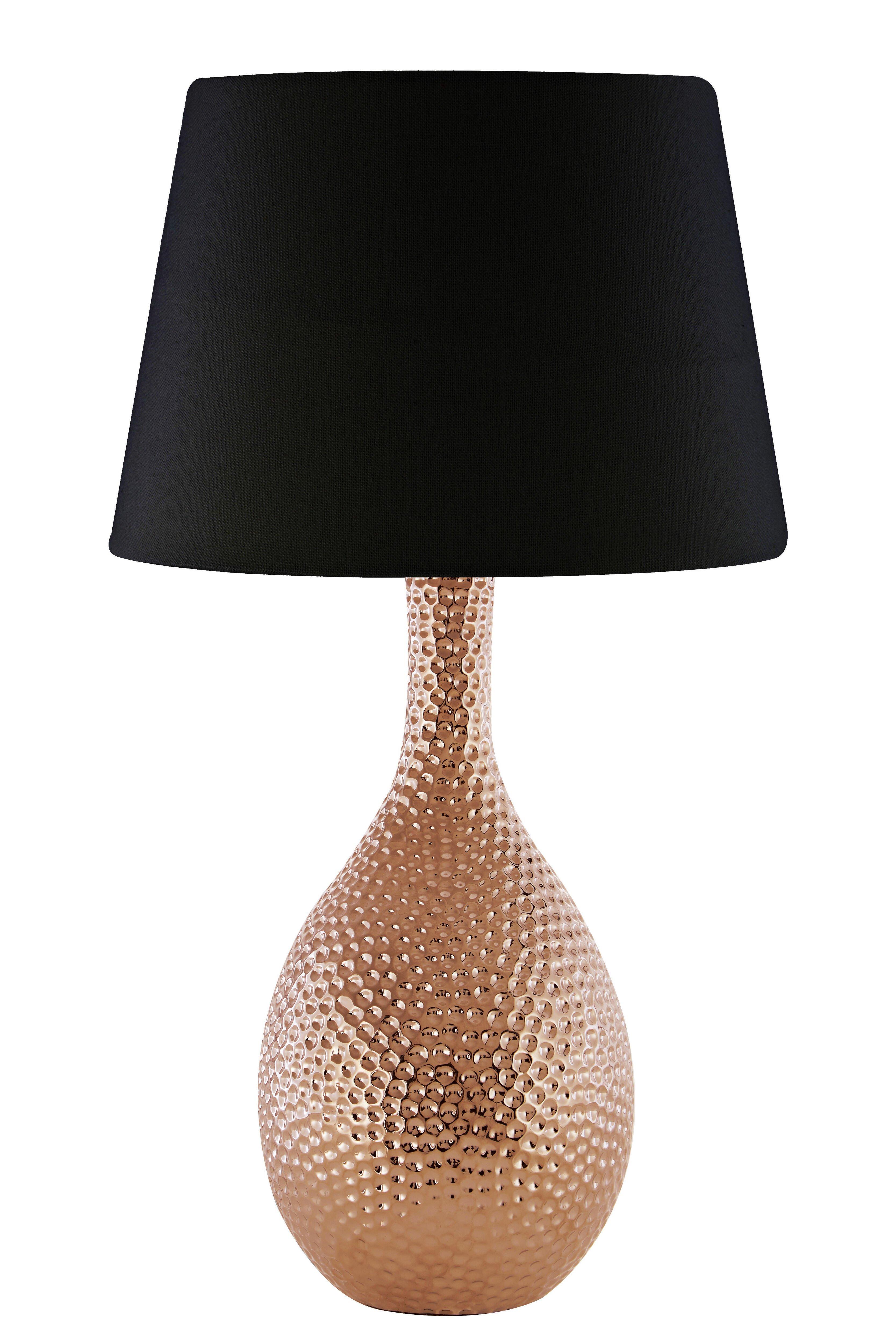 Interiors by Premier Julius Copper Hammered Ceramic Table Lamp